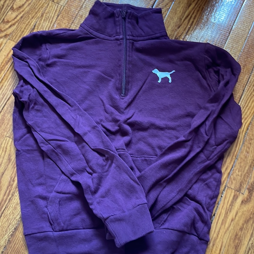 Pink quarter zip